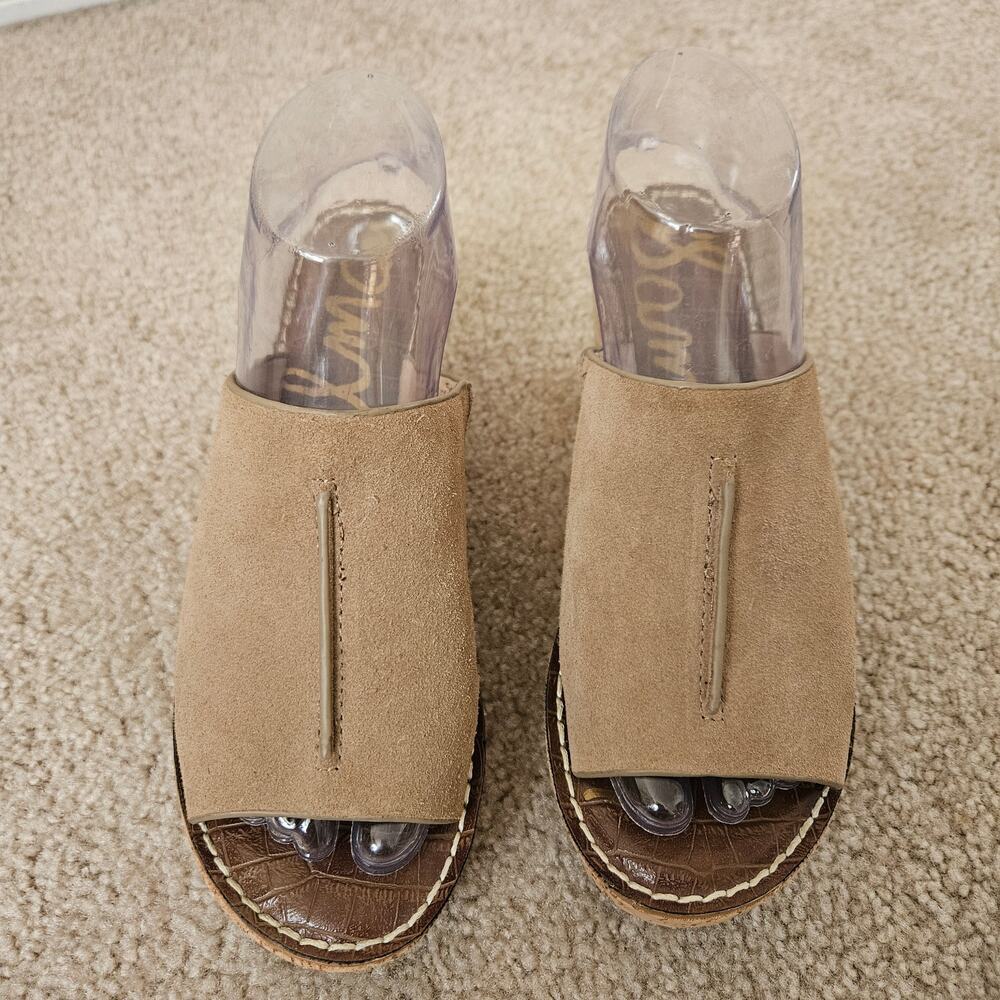 Sam Edelman Women's Ranger Cork Wedge Heel Slides 8.5 - Picture 2 of 8